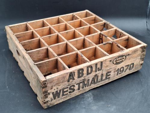 oude bierbak ABDIJ WESTMALLE, 1970, Verzamelen, Biermerken, Nieuw, Overige typen, Overige merken, Ophalen of Verzenden
