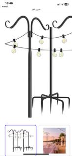 Nieuwe tuinverlichtingshaak om lampjes aan te hangen, Tuin en Terras, Ophalen, Nieuw, Staal