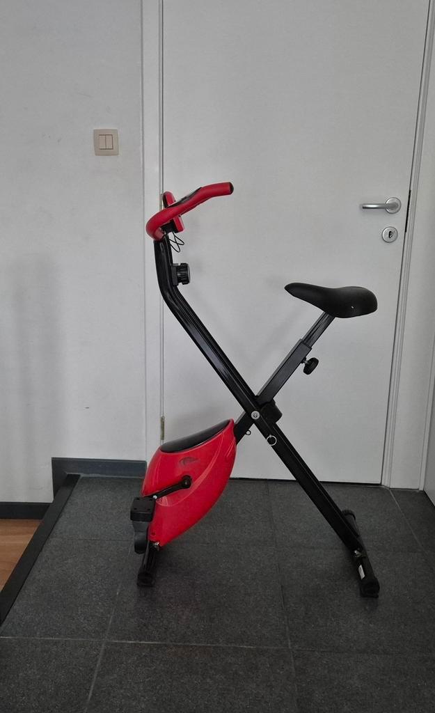 Tectake Opklapbare Hometrainer, Sport en Fitness, Fitnessapparatuur, Gebruikt, Hometrainer, Ophalen