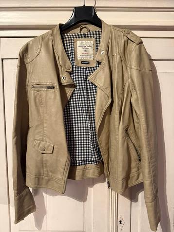 America Today jasje in similileer, medium, beige, Kleding | Dames, Ophalen of Verzenden, Gedragen, Beige, Jasje