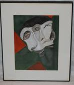 Schilderij op papier - Gesigneerd, Antiek en Kunst, Ophalen of Verzenden