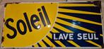 Plaque émaillée "Soleil Lave Seul ", Ophalen of Verzenden, Zo goed als nieuw