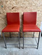 2 Barkrukken/hoge stoelen/stoelen voor kookeiland Bargaudi, Huis en Inrichting, Barkrukken, 2 krukken, Ophalen, Zo goed als nieuw