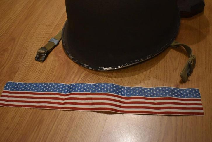 Amerikaanse parachutist Slag om de Ardennen, Verzamelen, Militaria | Tweede Wereldoorlog, Landmacht, Helm of Baret, Verzenden