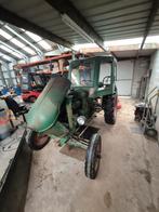 Tracteur Deutz avec faucheuse, Ophalen