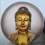 buste: goudkl. gepatineerde buddha, Ophalen of Verzenden, Zo goed als nieuw