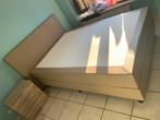 Boxspring 1m40, Huis en Inrichting, Slaapkamer | Bedden, Ophalen, Zo goed als nieuw