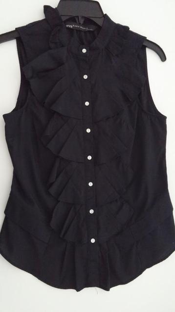 Chemise sans manches noire taille XS de Zara