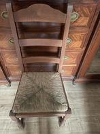 6 eiken stoelen met rieten zitting, Huis en Inrichting, Ophalen