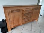 Teak Dressoir kast, Ophalen, Teakhout, 200 cm of meer, Met deur(en)