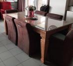 Tafel in teak, Huis en Inrichting, Complete eetkamers, Ophalen, Gebruikt