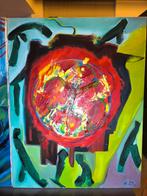 Te koop 7 abstracte kunst olieverfschilderijen, Ophalen