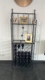 Smeedijzeren wijnrek, Ophalen, 50 tot 75 cm, Zo goed als nieuw, 25 flessen of meer