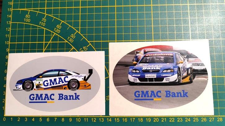 Lot 2x stickers 2003 Opel Astra V8 DTM GMAC #8 Menu, Collections, Autocollants, Enlèvement ou Envoi