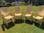 4 Verstelbare Tuinstoelen van Bolero – Stevig & Comfortabel, Ophalen, Zo goed als nieuw, Plastic, Verstelbaar