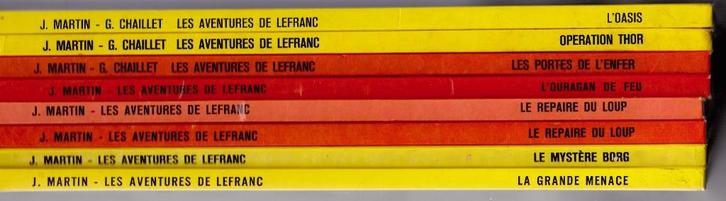 Jacques MARTIN - LEFRANC - 8 stripboeken in zeer goede staat, Boeken, Stripverhalen, Zo goed als nieuw, Meerdere stripboeken, Ophalen of Verzenden