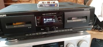 Philips FC781 Dubbel Cassettedeck met Auto Reverse beschikbaar voor biedingen