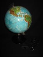 Wereldbol met lamp, Ophalen of Verzenden, Verlicht, Gebruikt