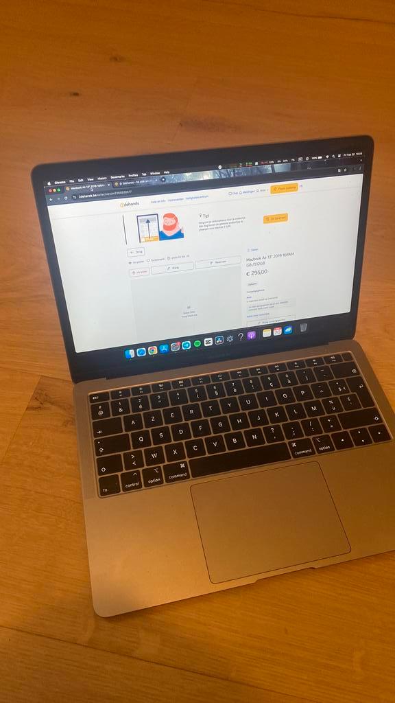 Macbook Air 13” 2019 16RAM GB /512GB, Informatique & Logiciels, Apple Macbooks, Comme neuf, MacBook, 13 pouces, 2 à 3 Ghz, 512 GB
