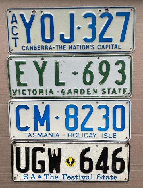nummerplaat nummerplaten AUSTRALIË plaque immatriculation, Verzamelen, Overige Verzamelen, Gebruikt, Ophalen of Verzenden