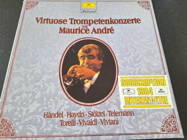 MAURICE ANDRE - Virtuose Trompetenkonzerte Box 2 x Lp's, Cd's en Dvd's, Vinyl | Klassiek, Gebruikt, Barok, Kamermuziek, 12 inch
