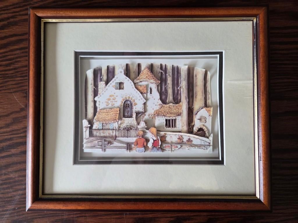 4 x 3D-kaders Anton Pieck, Ophalen