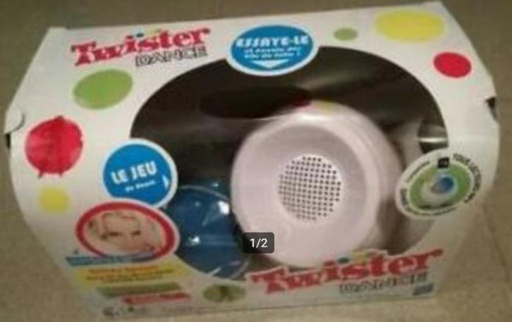 Twister-dansspel (Hasbro), Hobby en Vrije tijd, Gezelschapsspellen | Overige, Gebruikt, Een of twee spelers, Ophalen of Verzenden