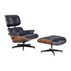 PRE SALE Eames Lounge Chair SET Met Ottoman Palissander XL, Metaal, Nieuw, Design, Eames Lounge chair, Minder dan 75 cm