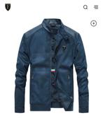 Halfleer jacket maat XL, Motoren, Ophalen, Nieuw met kaartje, Heren, Jas | leer