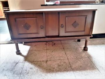 Vintage retro , dressoir kast 120x65x43 cm in goede staat. beschikbaar voor biedingen