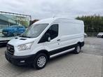 Ford Transit 310M L2H2 2.0 AUTOMAAT/ ADAPTIEVE CRUISE/ NAVI, Auto's, Automaat, Monovolume, Emergency brake assist, Wit