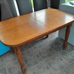 Eikenhouten tafel met geïntegreerd verlengstuk, Gebruikt, Eikenhout, Ophalen