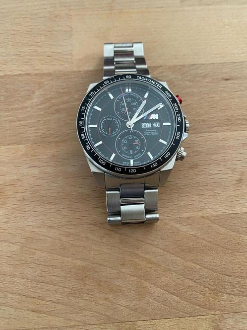 BMW M Chronograph Automatic, Handtassen en Accessoires, Horloges | Heren, Zo goed als nieuw, Polshorloge, Overige merken, Overige materialen