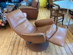 Fauteuil Jori Relax cuir marron, Huis en Inrichting, Fauteuils, Ophalen, Zo goed als nieuw, Leer
