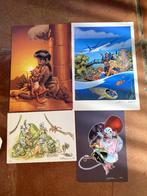 Ex-libris met handtekening Crisse - Verron, Ophalen of Verzenden, Overige figuren, Zo goed als nieuw, Plaatje, Poster of Sticker