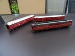 Lot Duitse D.S.G. wagons - Fleischmann - HO, Gebruikt, Gelijkstroom, Fleischmann, Wagon