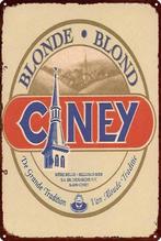 Reclamebord vintage Ciney blond - mancave poolhouse nieuw, Ophalen of Verzenden, Nieuw, Reclamebord, Plaat of Schild, Overige merken