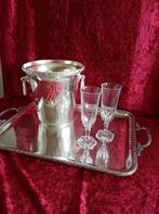 champagne koeler wijnkoeler verzilverd, Ophalen of Verzenden