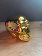 Tirelire en forme de crâne en forme de crâne en or, Enlèvement, Comme neuf, Pierre, Poterie ou Céramique, Autres thèmes