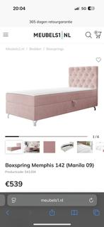 Fluwelen Roze bed, Ophalen, Nieuw, 180 cm of meer, 85 tot 100 cm