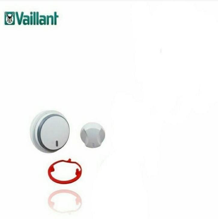 Vaillant Knop Grijs, (Set 2 st) nieuw., Verzamelen, Overige Verzamelen, Ophalen of Verzenden