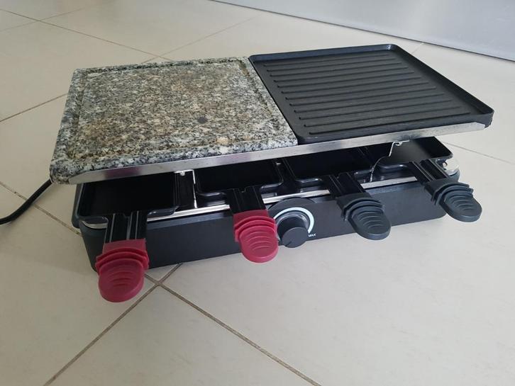 Raclette- en pierrade-machine voor 8 personen, Elektronische apparatuur, Gourmetstellen, Gebruikt, 8 personen of meer, Ophalen of Verzenden