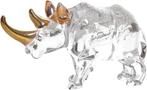 Neushoornfiguur van kristal | 145 x 50 x 75 mm | Nieuw
