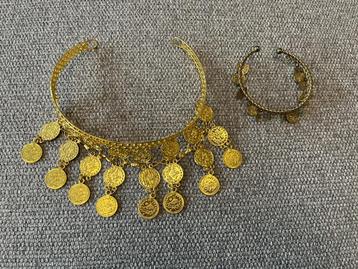 Hoofddeksel en armband buikdansen, Enlèvement ou Envoi, Neuf, Fille