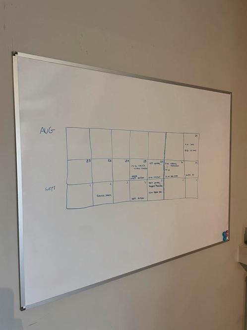 Whiteboard, Huis en Inrichting, Woonaccessoires | Memoborden, Zo goed als nieuw, Magneetbord, Ophalen