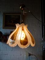 vintage Hillebrand hanglamp acryl bernstein 70er, Enlèvement, Maison et Meubles