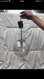 Glazen bol  plafondlamp/luster Vintage, Minder dan 50 cm, Vintage Retro, Ophalen of Verzenden, Glas