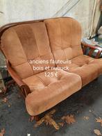 Ancien fauteuil 2 places, Maison & Meubles, Canapés | Sofas & Chaises Longues, Bois, Enlèvement, Utilisé