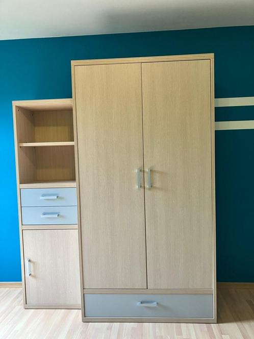 Kledingkast en boekenrek, Huis en Inrichting, Kasten | Kleerkasten, Gebruikt, Ophalen