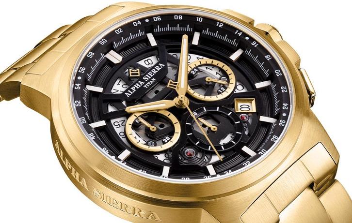 Alpha Sierra Titan G04 SEIKO Limited edition t.w.v € 399-,, Handtassen en Accessoires, Sporthorloges, Nieuw, Zwart, Ophalen of Verzenden